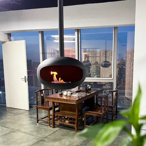 المواقد المعلقة الإبداعية الشمال ديكور المنزل تدفئة غرفة المعيشة شرفة حقيقية النار الموقد مصمم الحديد الفن موقد التدفئة أفضل 6 مواقد نار مبيعا - رقم 6