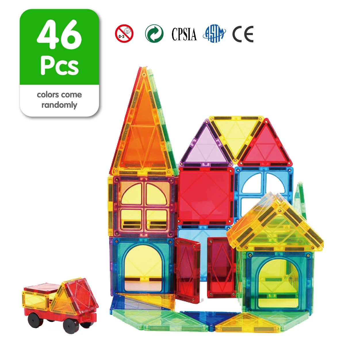 Magplayer Magnetic Building Blocks Children DIY Games Montessori Educational Toys Construction Sets Magnet Tiles for Kids Gift