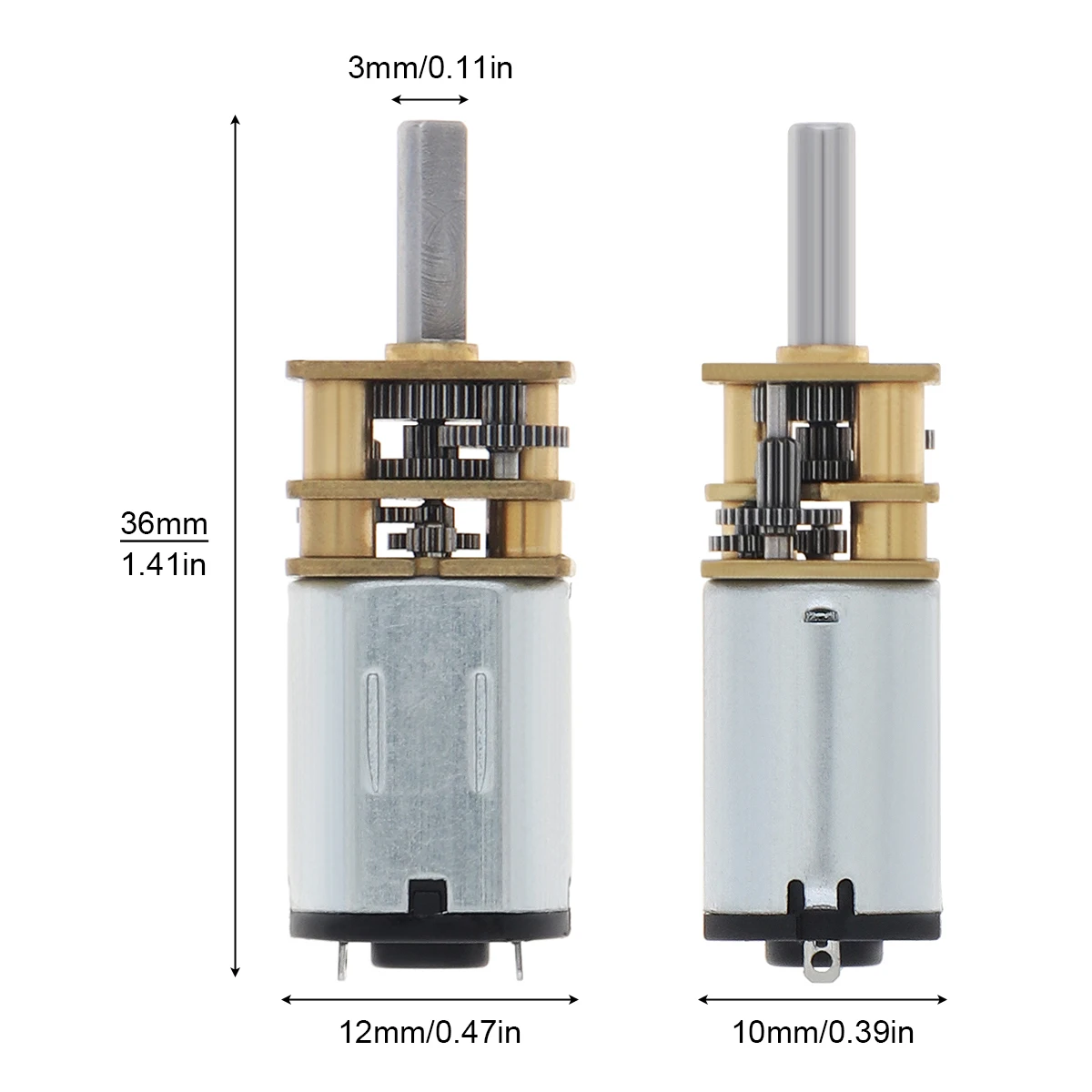 DC 6V N20 Mini Micro Metal Gear Motor with Gearwheel DC Motors 30/50/60/100/300/500/1500RPM