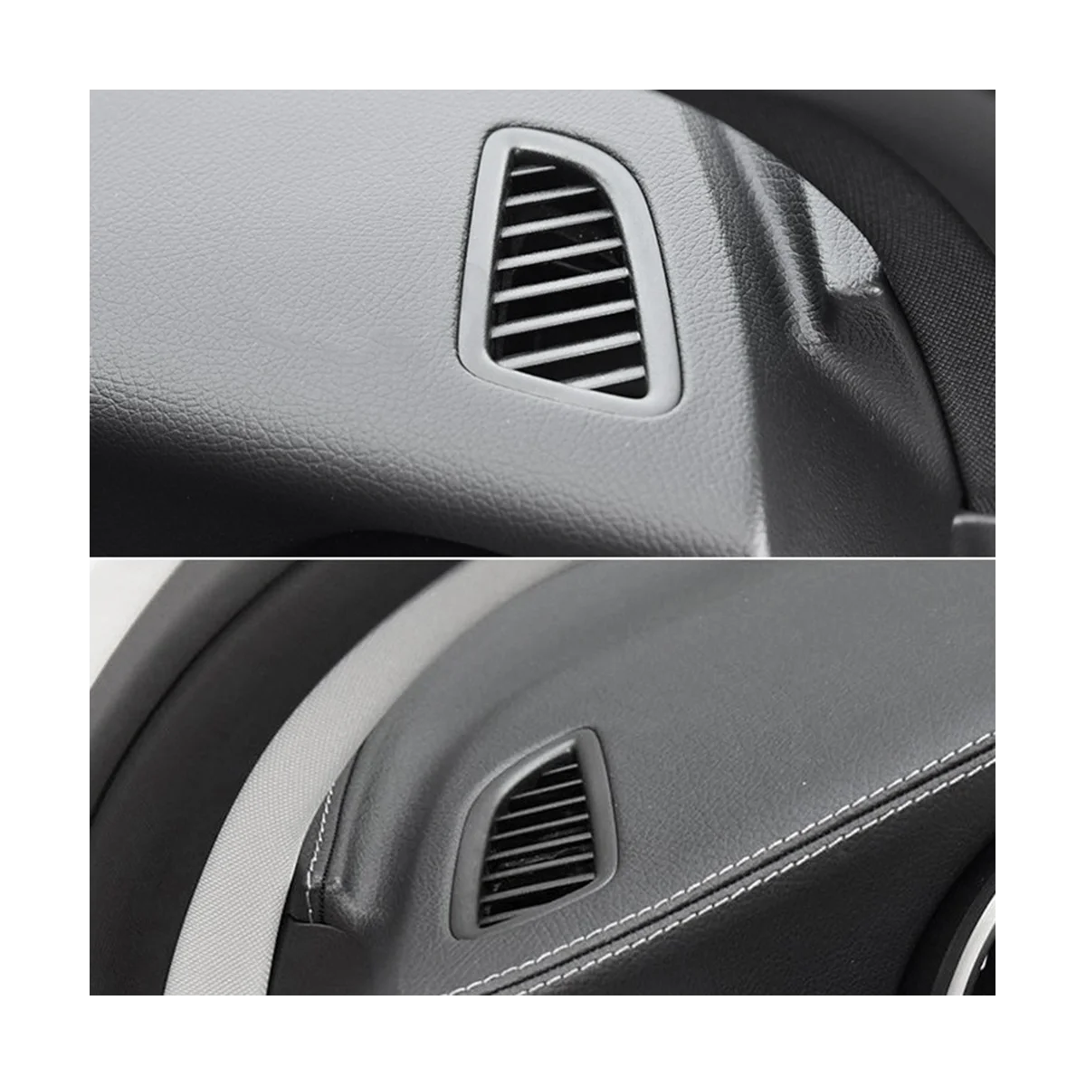 1Pair Dash Side Air Conditioning Vent Trim Cover 2056804505 for Mercedes Benz C-Class W205 2015-2021 Air Outlet Frame