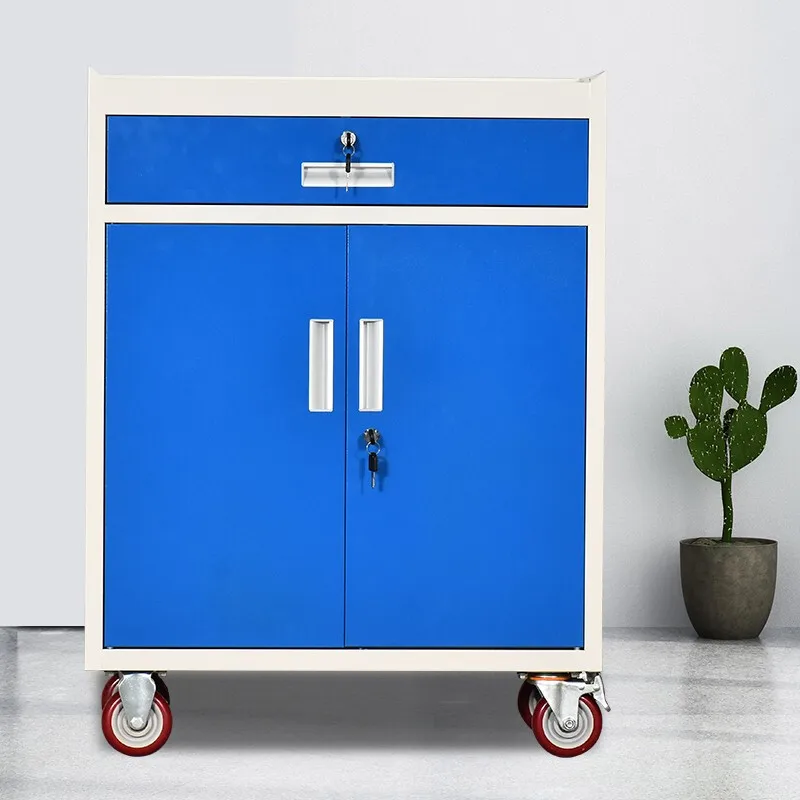 

Heavy duty thickened workshop tool cabinet, multifunctional tool vehicle, auto repair cabinet,drawer type with lock,