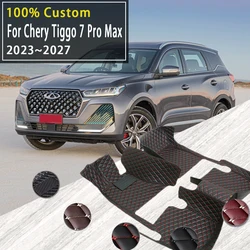 Car Floor Mats For Chery Tiggo 7 Pro Max 2023 2024 2025 2026 Custom Auto Foot Pads Automobile Carpet Cover Interior Accessories