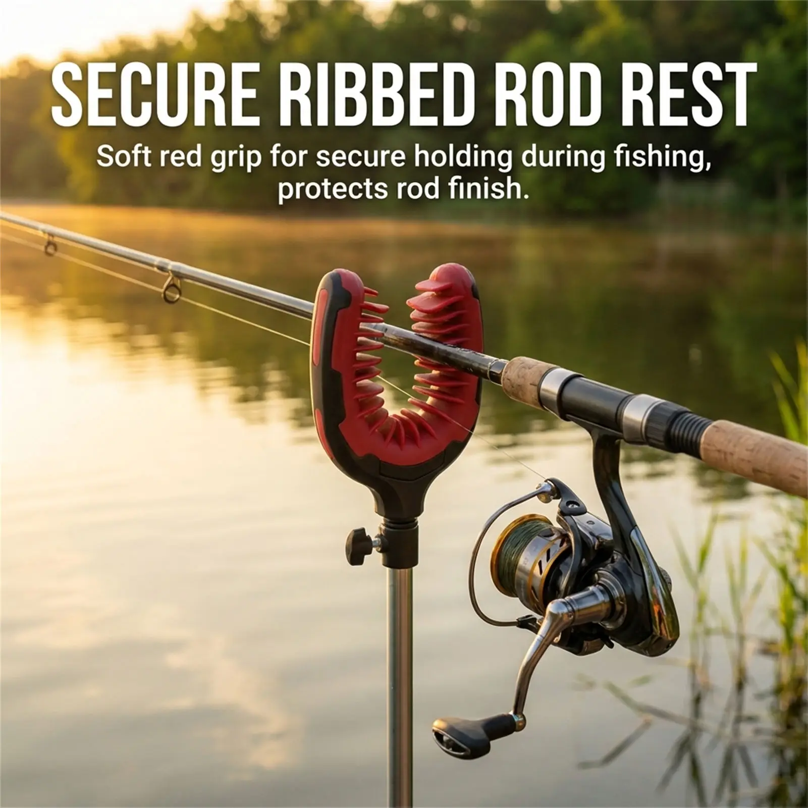 Soporte caña de goma suave – Antideslizante para agua dulce y salada