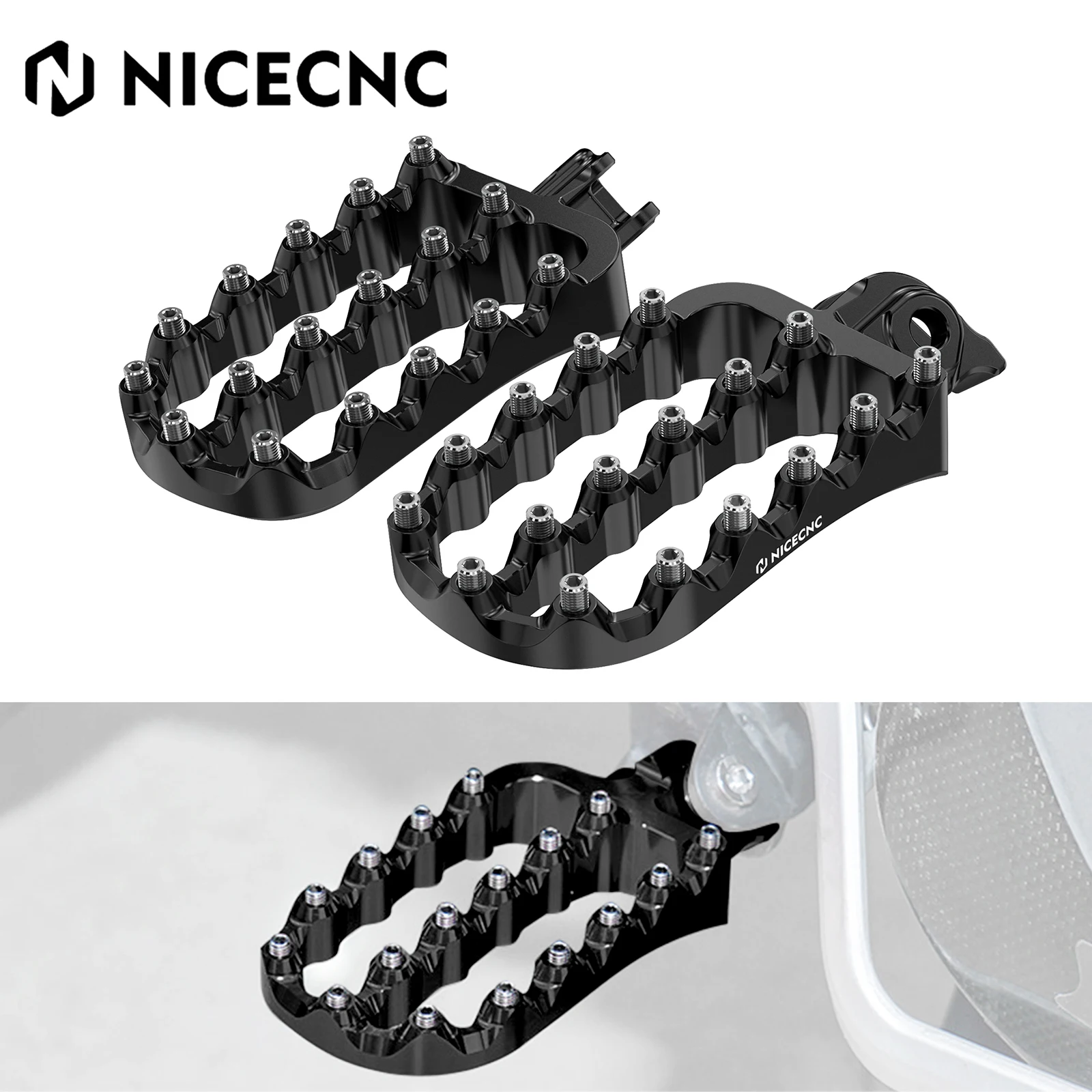 

For 2020-2024 KTM 390 Adventure Enlarged Footpegs Footrest Foot Pegs Foot Pedal 390Adventure 390 ADV Adventure390 ADV390