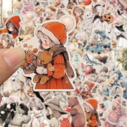 10/52pcs Anime Kawaii Girls Goth Witch Bear Stickers Waterproof Graffiti Skateboard Laptop Phone Motorcycle Vinyl Cute Sticker