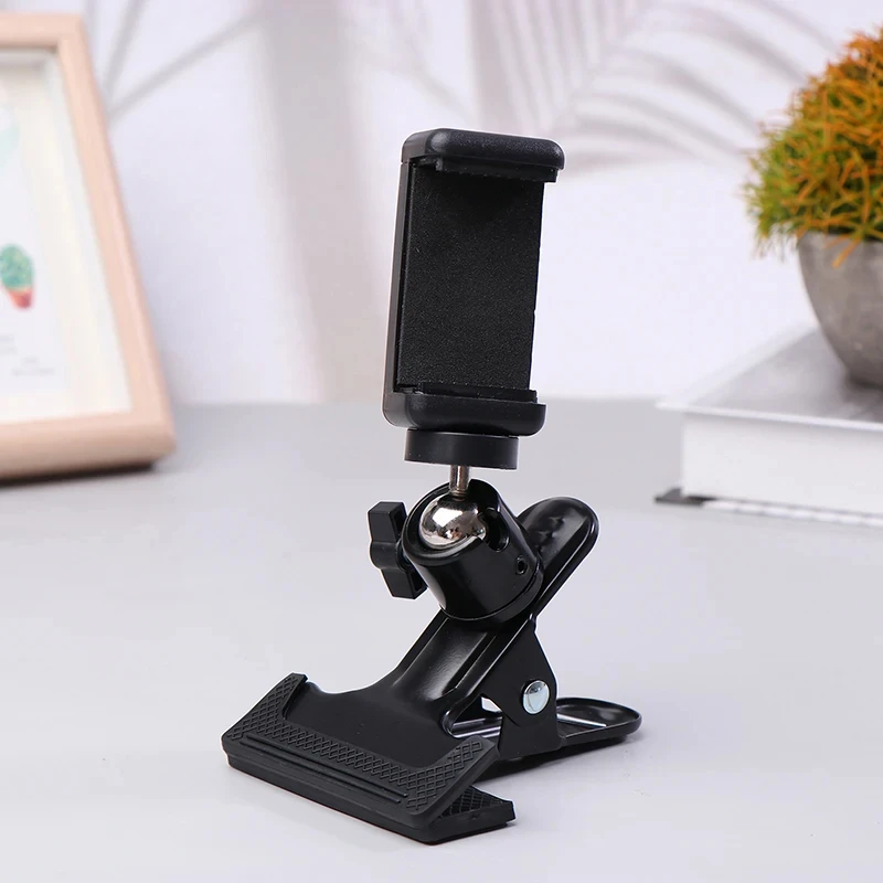 Adjustable Guitar Head Clip Phone Holder Live Vlog Tripod Bracket Universal Fit Mobile Phones Action Camera Shooting Stand