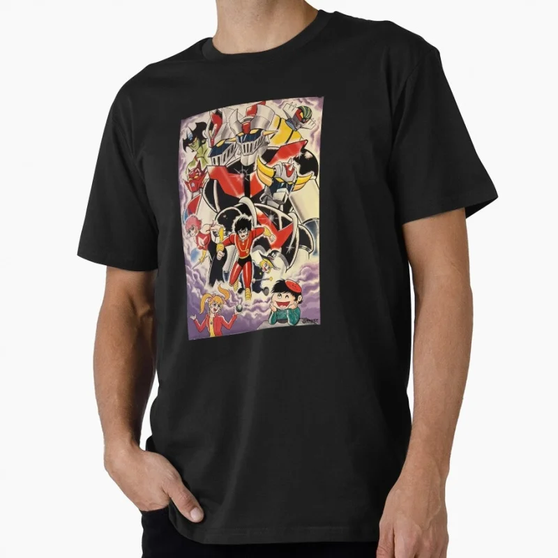 

Mazinger Z Japanese promo Anime Gift t shirt Japan Manga UFO Robot Mecha Graphic tee Y2K Clothes All size Tops S-6XL