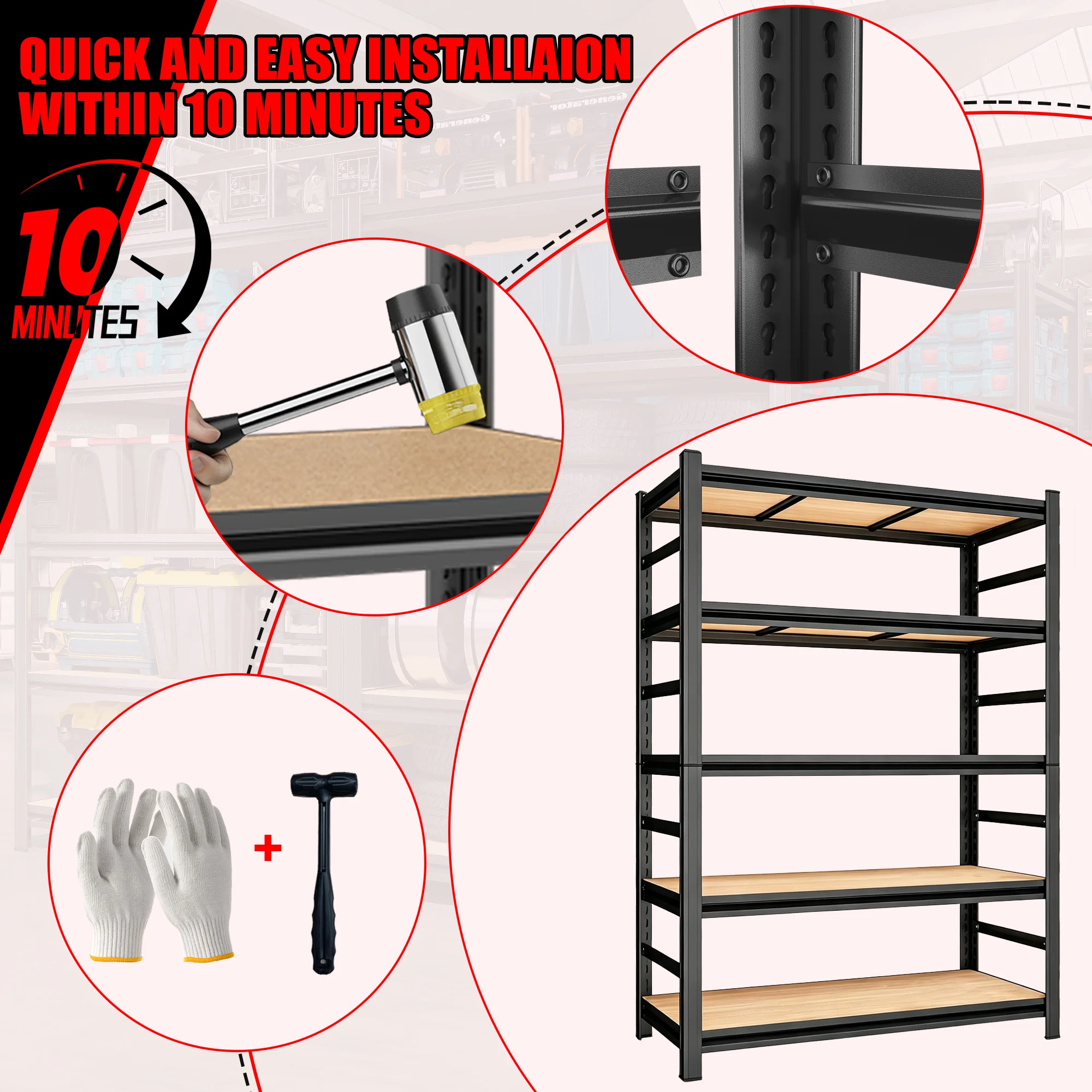 5‑Tier Storage Shelf Storage S - Kitchen Appliances Warehouse review and price
