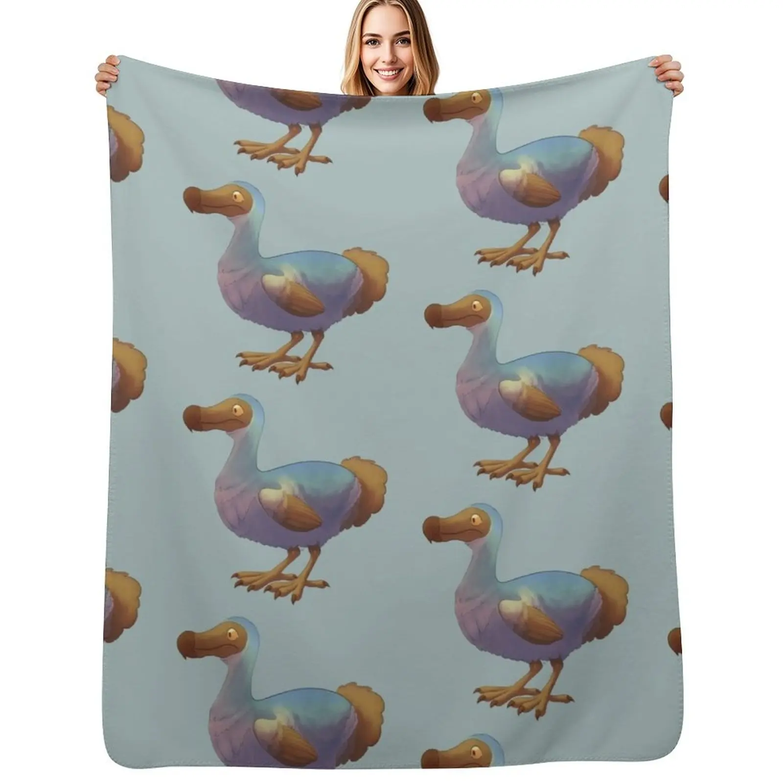 

Dodo bird Throw Blanket Cozy Home Blanket Gift for Christmas Holiday