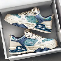 Autumn Men Casual Cricket Shoes Fashion Trend Sneakers Walking Skateboard For Boys Youth Retro Style Board Shoes