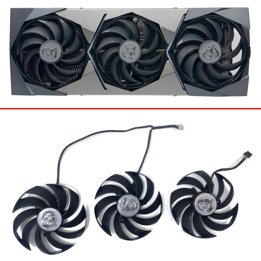 

New 95MM PLD10010S12HH Cooler Fan Replacement For MSI GeForce RTX 3070 3070Ti 3080 3080Ti 3090 SUPRIM X Graphics Video Card Fan