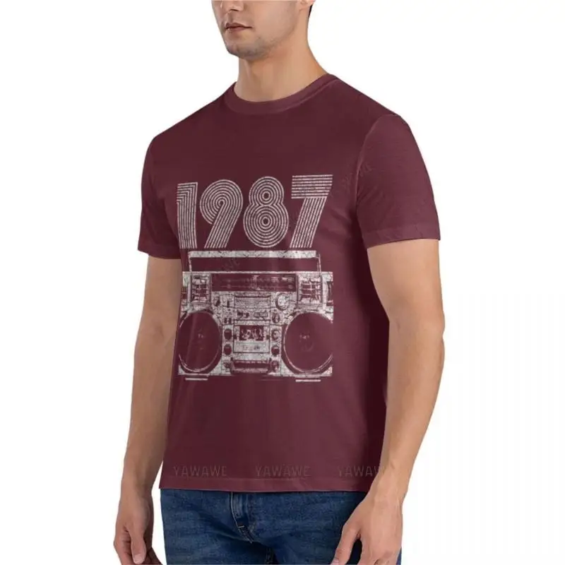 1987 Boombox Classic T-Shirt t shirts for men pack cute tops summer t-shirt men