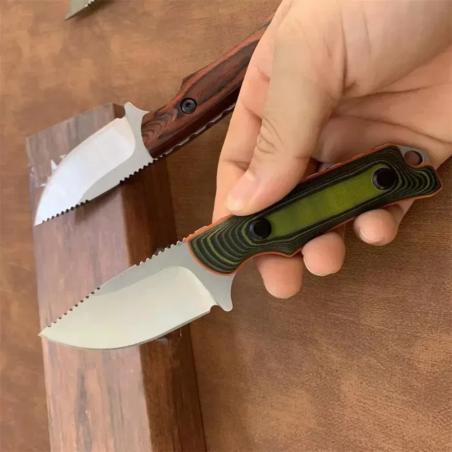 BM 15002/15017 EDC Tactical Fixed Knife With Kydex/Napa Sheath CPM-S30V Blade Wooden/G10 Handle Survival Outdoor Hunting Tool