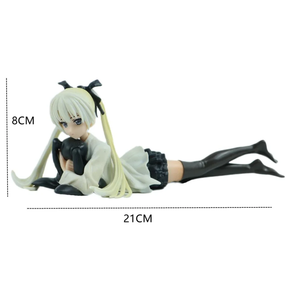 Anime-Figur Cartoon Kawaii Yosuga No Sora Kasugano in Sitzposition Actionfigur Computer-Gehäuse-Deko Auto-Ornament