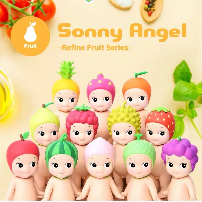 

Sonny Angel Party Angel Fruit Series Blind Box End Box Car Ornament Mobile Phone Decoration Cupid Handmade Anime Children Gifts