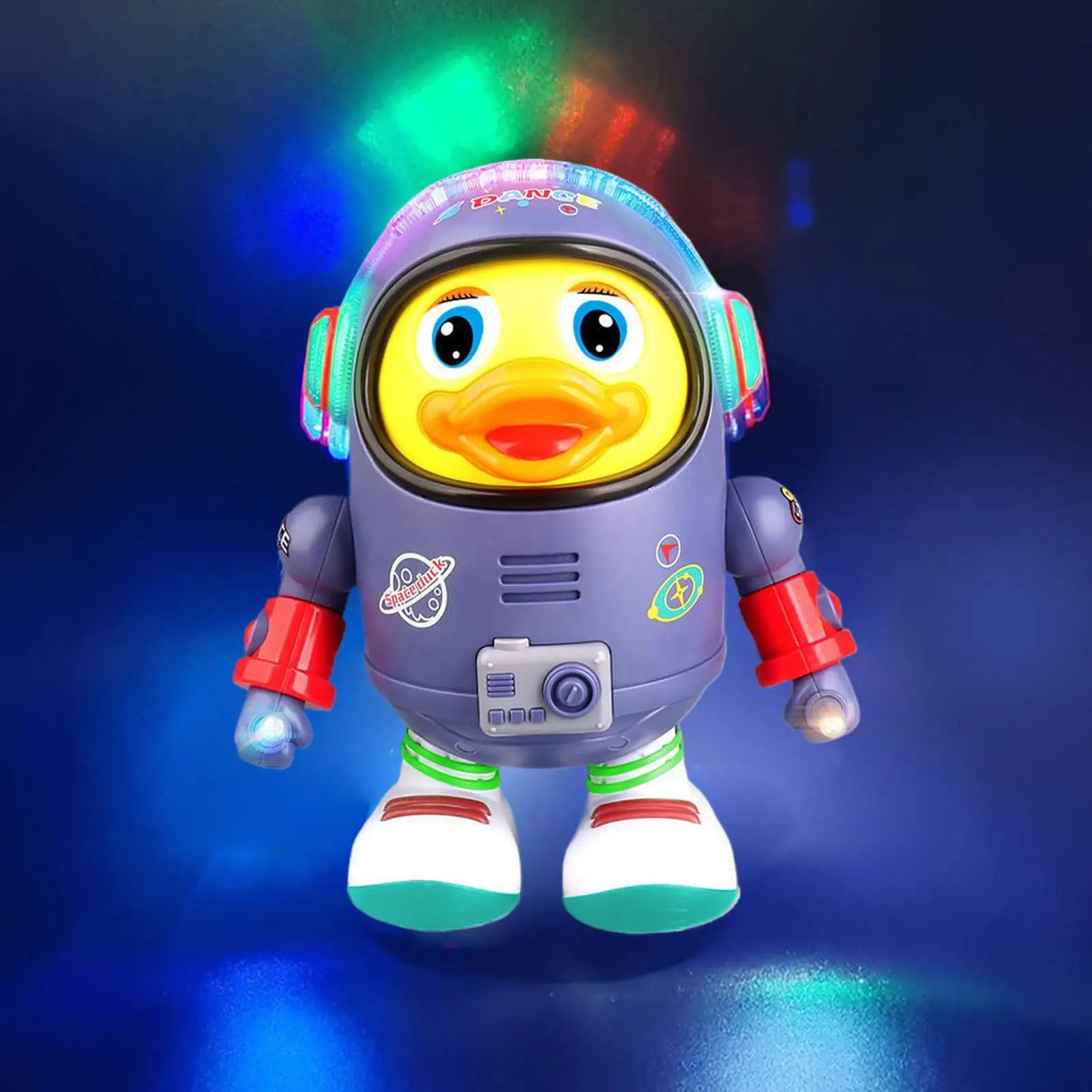 Baby Duck Toy Musical Interactive Toy Space Elements for Infants Babies Kids Gifts Electric with Lights and Sounds Dancing Robo