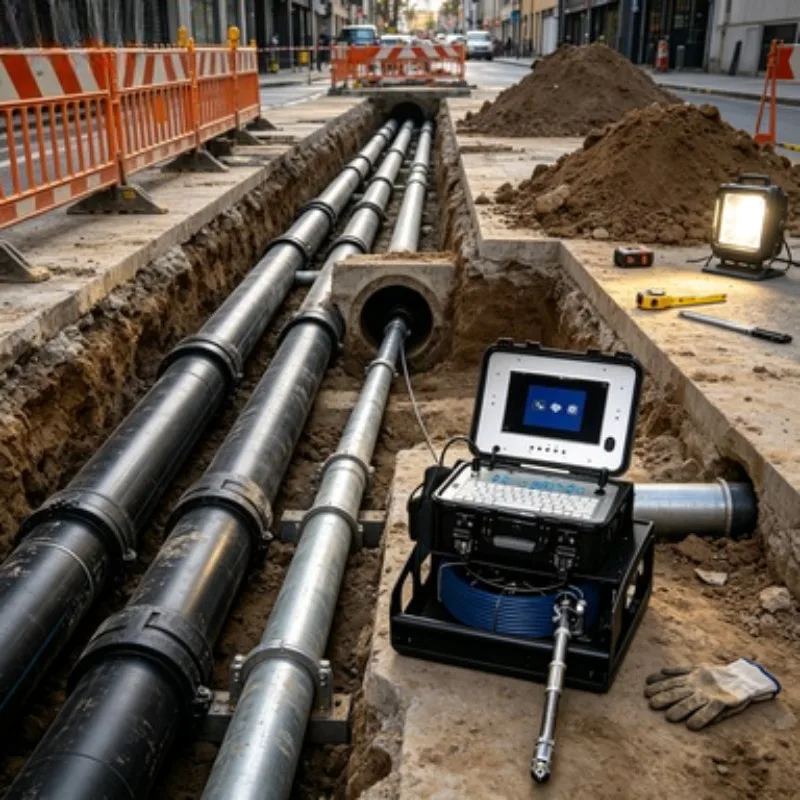 300 Underground Robotic Rov Crawler Pipe and Plumber's Inspection Camera Robot with Head Camera Shower