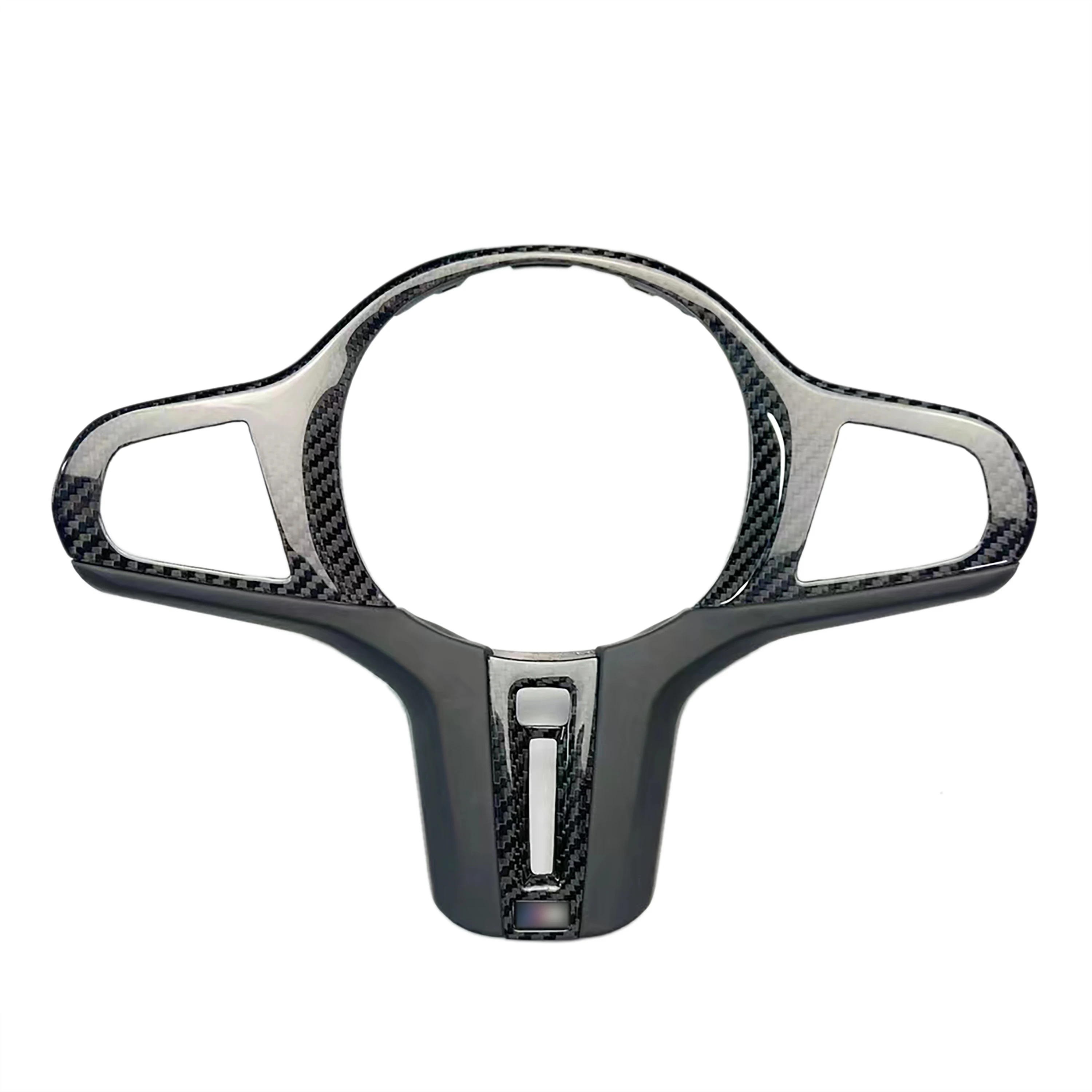 

Dry Carbon Fiber Interior Steering Wheel Cover Trim For BMW 3/4/5/6/7 Series G20 G30 G32 G80 G02 F90 F98 X3M X4M