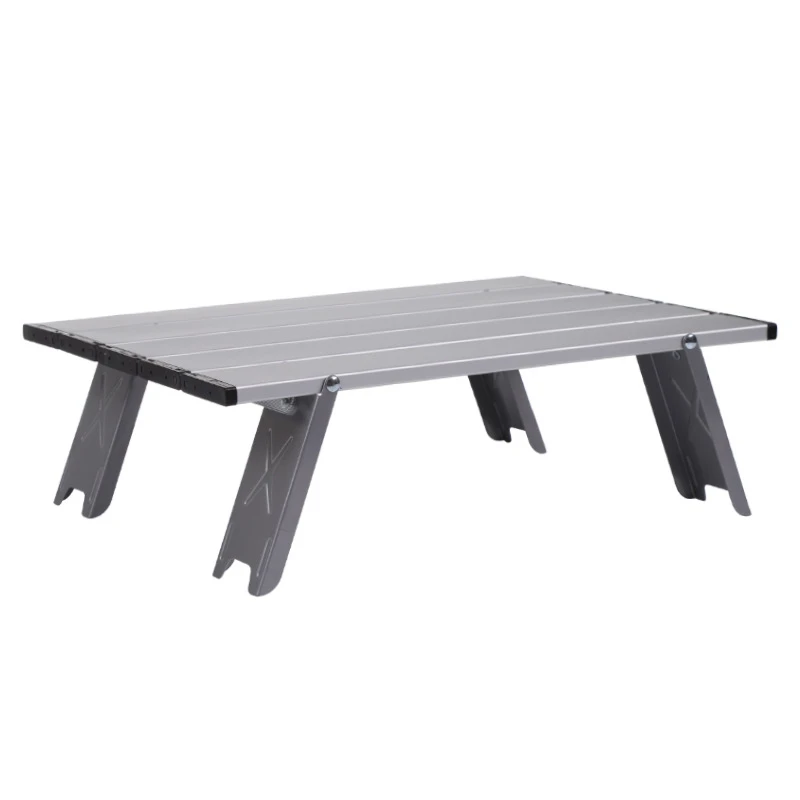 Mini camping table, ultra light aluminum alloy folding table, portable barbecue picnic table, travel backpack table