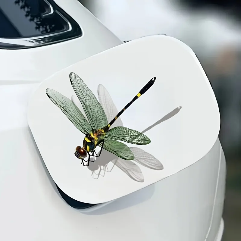 3D Dragonfly Car Stickers Auto Window Rear Bumper Fuel Tank Cover Scratch Vinyl Decals Waterproof DIY Car Trunk Funny Decoration