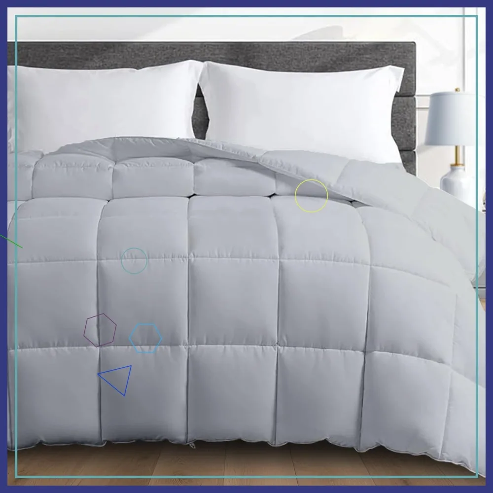 

30 lbs King Size Weighted Comforter, 3X More Fluffy Than Blanket, Soft Plush, Fits California King