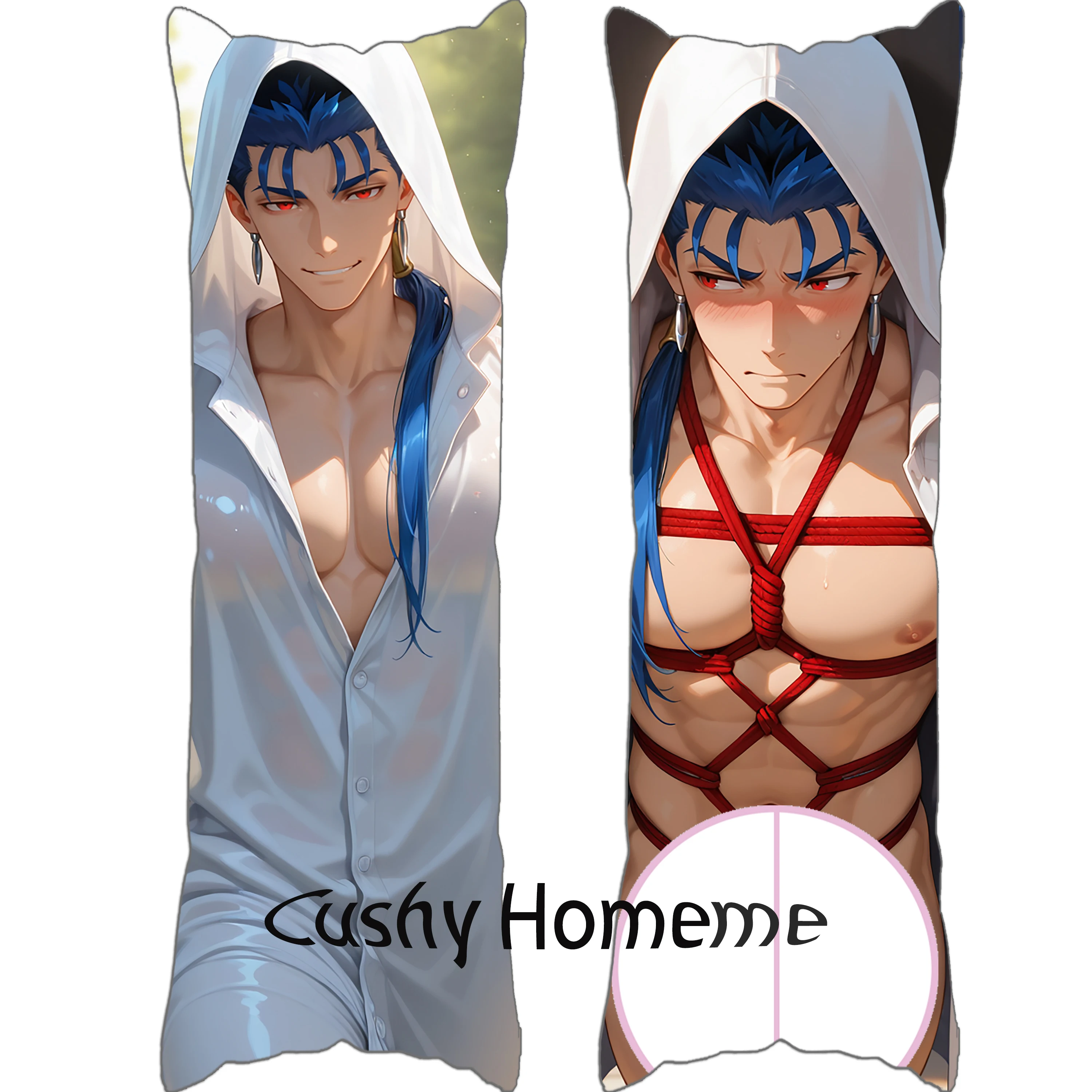 

Dakimakura Pillow Case 2WT 50x150cm - CuChulainn Double Sided R18+ Anime Waifu Body Pillow for Otaku Adult Gift