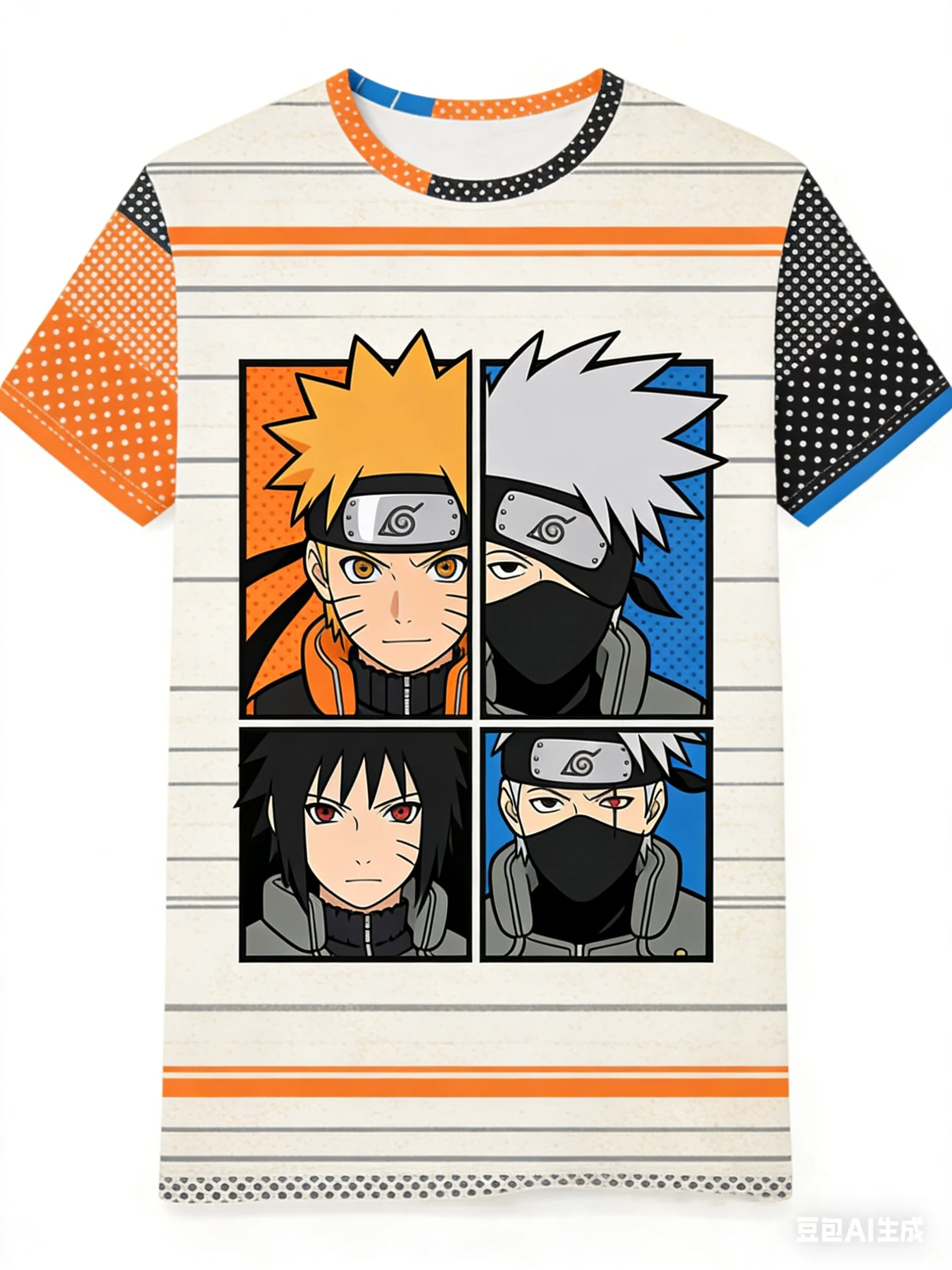 

Naruto T-shirt Short Sleeve Naruto Sasuke Uchiha Itachi Anime Merchandise Trendy Brand Unisex Loose Top for Couples