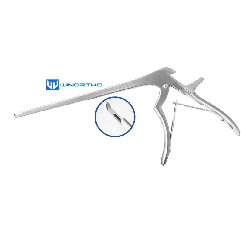 

Smith-Kerrison Punch Forceps This is a traditional design with a 40 degree upward cutting jaw. Robust spine forceps orthopedics