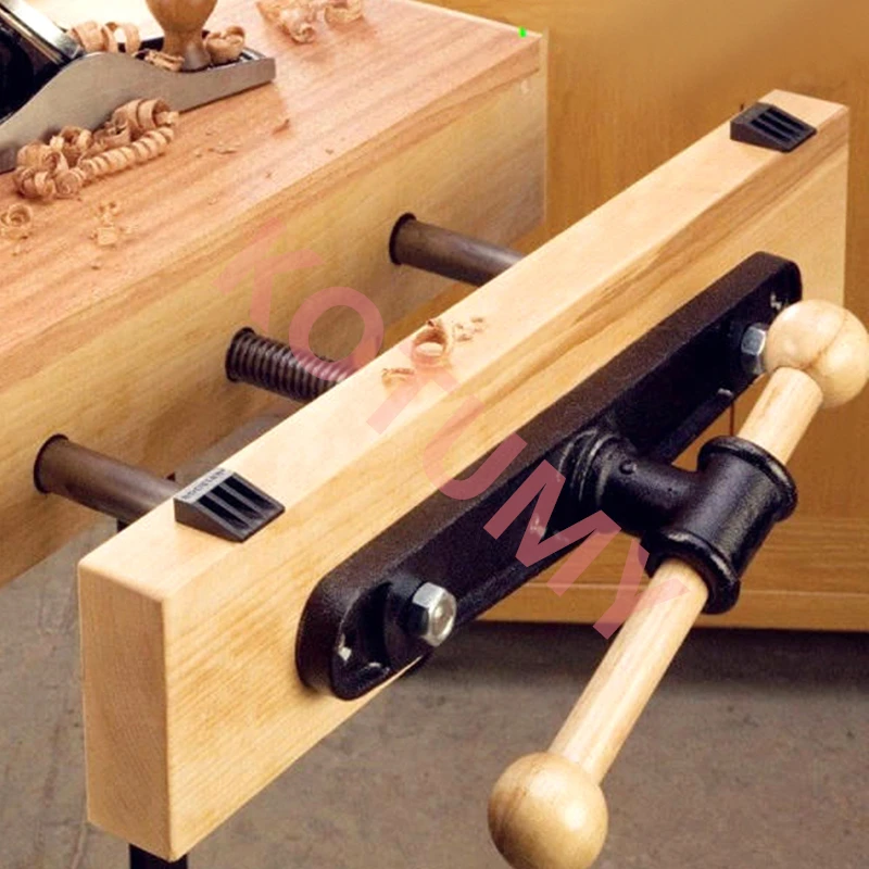 7 Inch Woodworking Vise DIY Light Woodworking Table Clamp Double-Link Fixture Woodworking Bench Vise Fixed Vice Tool