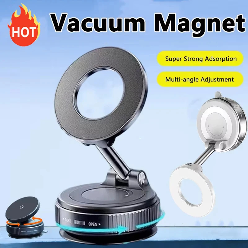 

Новый магнитный держатель для телефона 2026 года: мощная присоска, вращение на 360 градусов ° Регулируемый складной автомобильный держатель для телефона на присоске