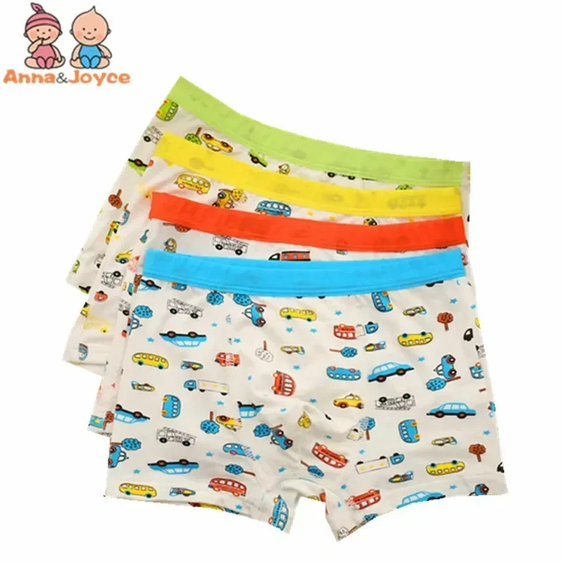 10Pc/Lot Boys Modal Boxer Kids Underwear Cartton High Quality Soft Baby Underpants