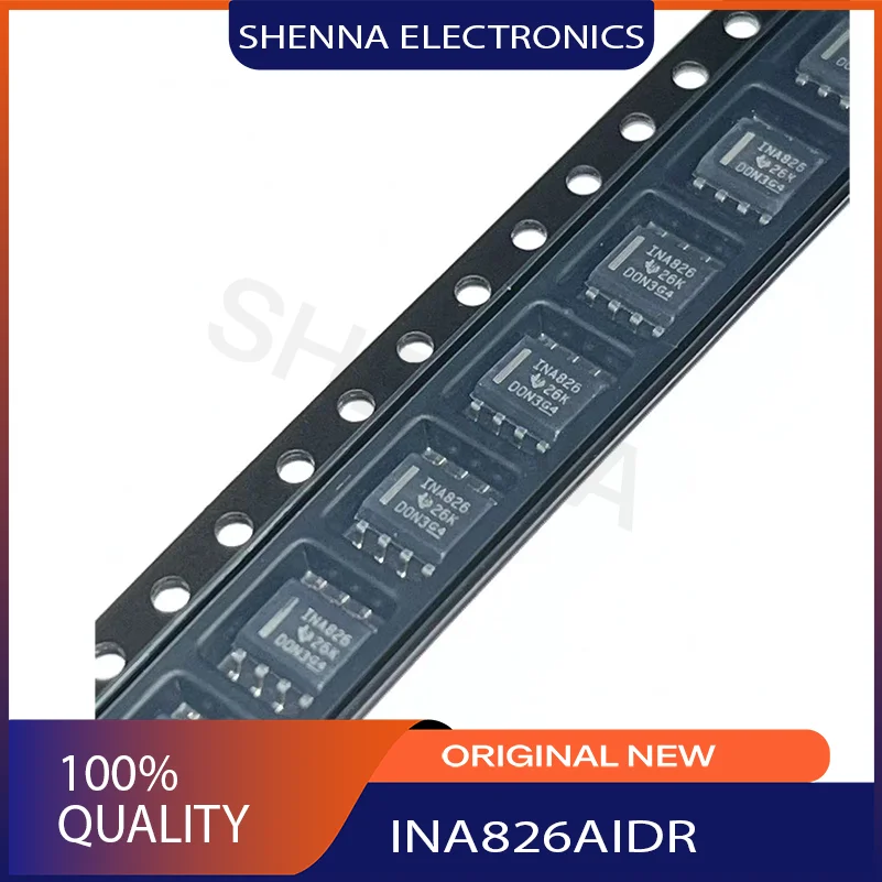 5PCS/Lot  INA826AIDR Marking Code INA826 Package Specifications SON-8 Amplifiers Linear Devices Operational Amplifiers