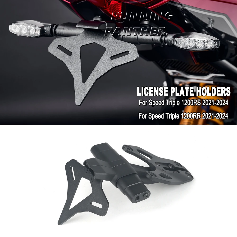 

For Speed Triple 1200RS 1200RR 1200 RS RR 2021-2024 Motorcycle Rear Short Tail Stock Tidy License Plate Holder Tailstock Bracket