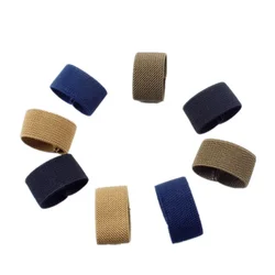 Width 2cm Canvas Belt Loop Nylon Elastic Band Loop Accessories Black Twill Multicolor 5PC