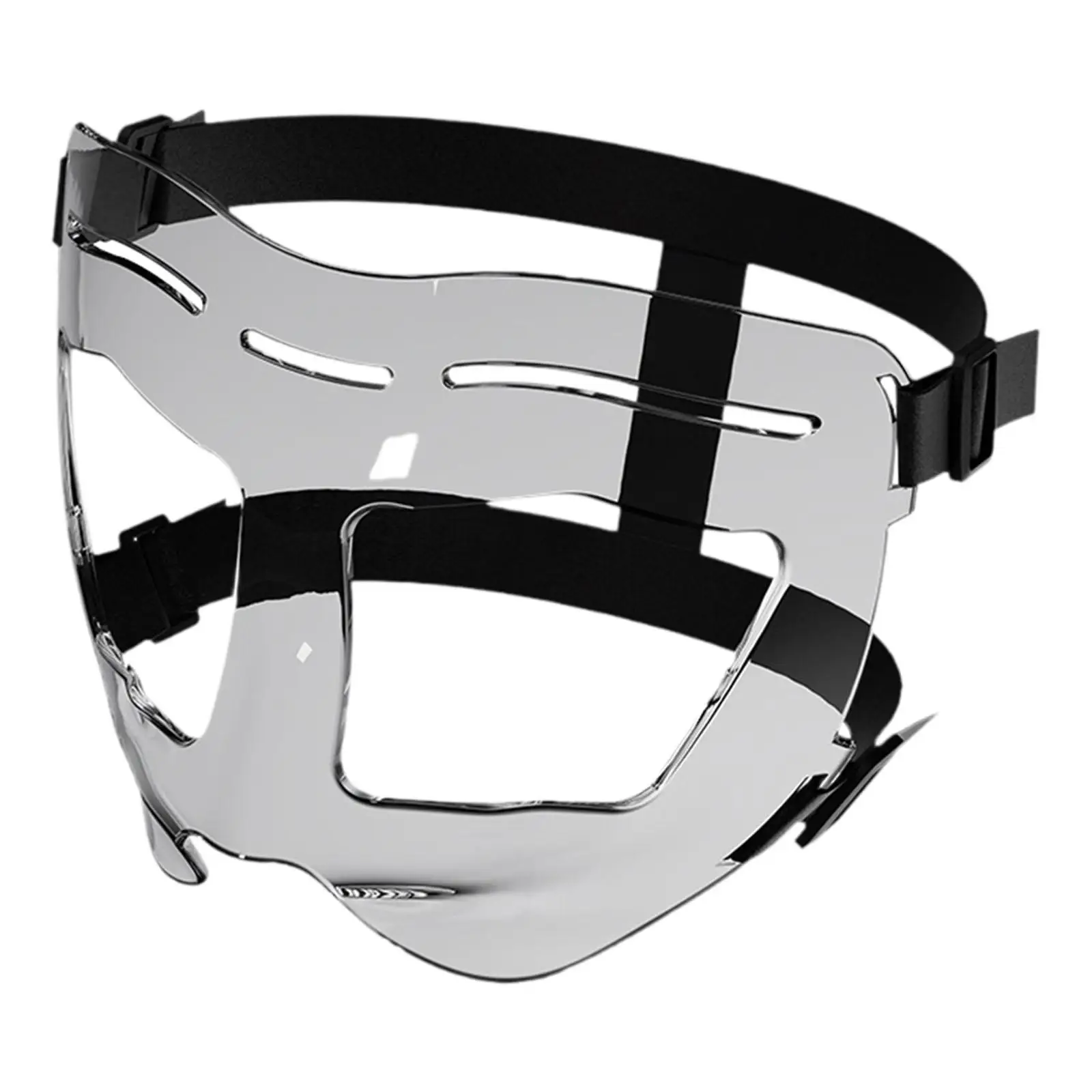 Athletic Face Guard Nose Protector Adjustable PC Mask Unisex Shield for Basketball Football Boxing and Volleyball Use