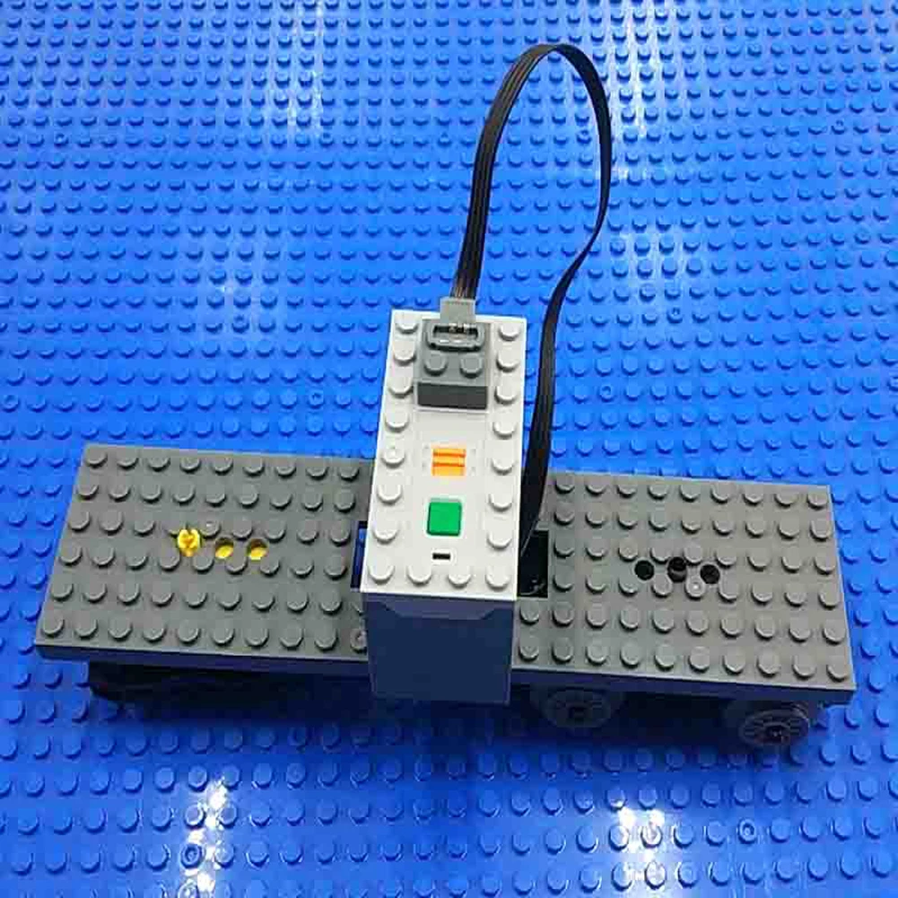 Kit de rueda de Motor de tren MOC, paquete de piezas de tecnología de bloques de construcción, funciones de potencia, accesorios de ladrillos de expansión de tren, juguetes para niños