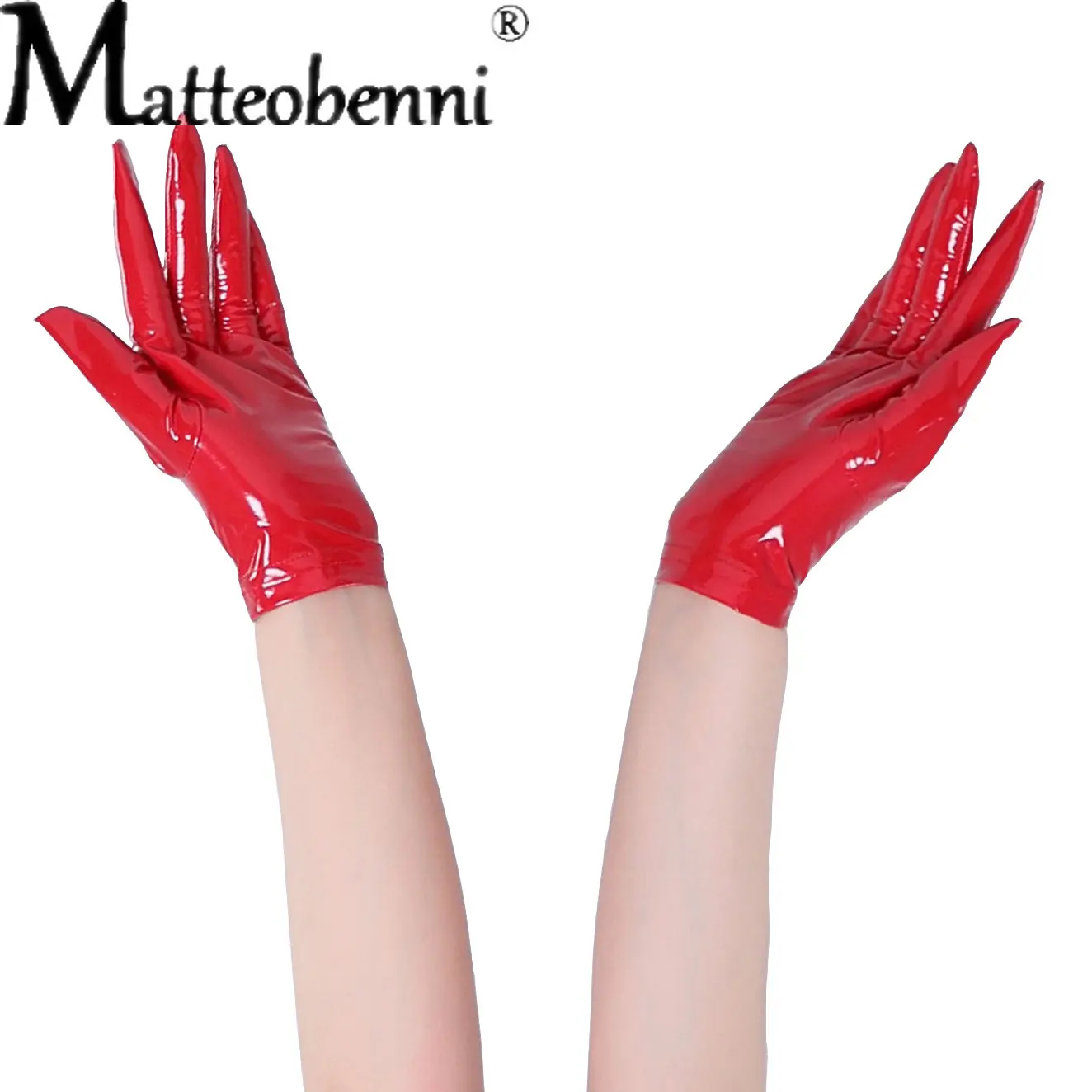 

Sexy Wetlook Elastic Short PU Gloves Women Punk Fetish Faux Leather Gloves Clubwear Hot Erotic Catsuit Cosplay Lingerie Gloves