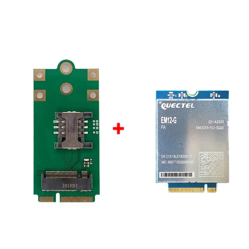 Quectel EM12-G EM12GPA-512-SGAD EM12 Cat-12 module met m.2 4g 5g naar usb adapter op voorraad