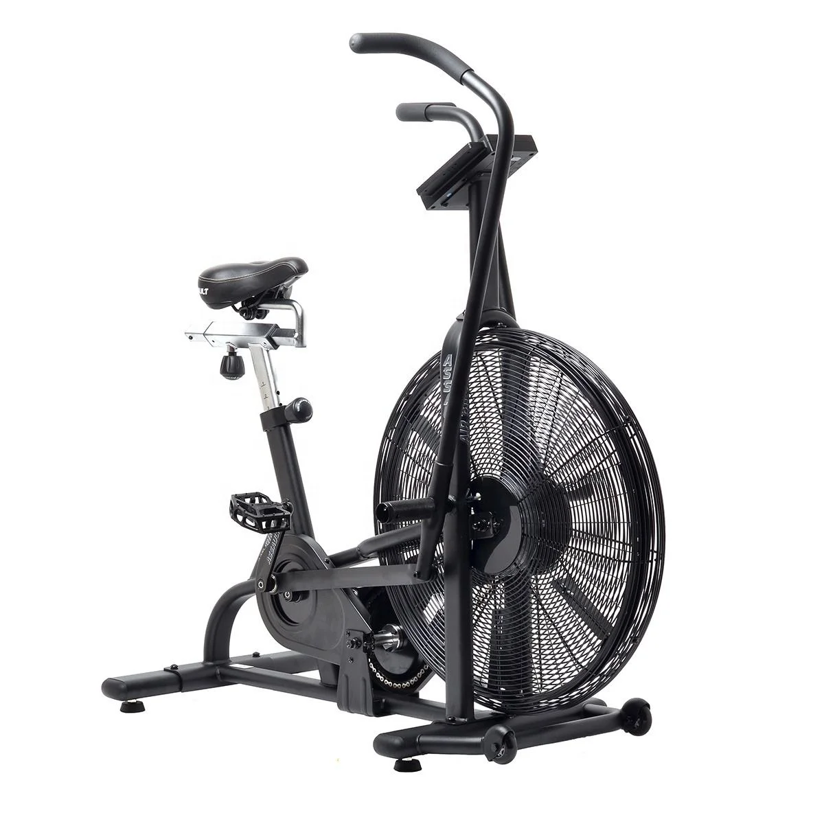 

Upright Air Bike Indoor Cycling Stationary Bicycle with Unlimited Air Resistance System for Cardio Training