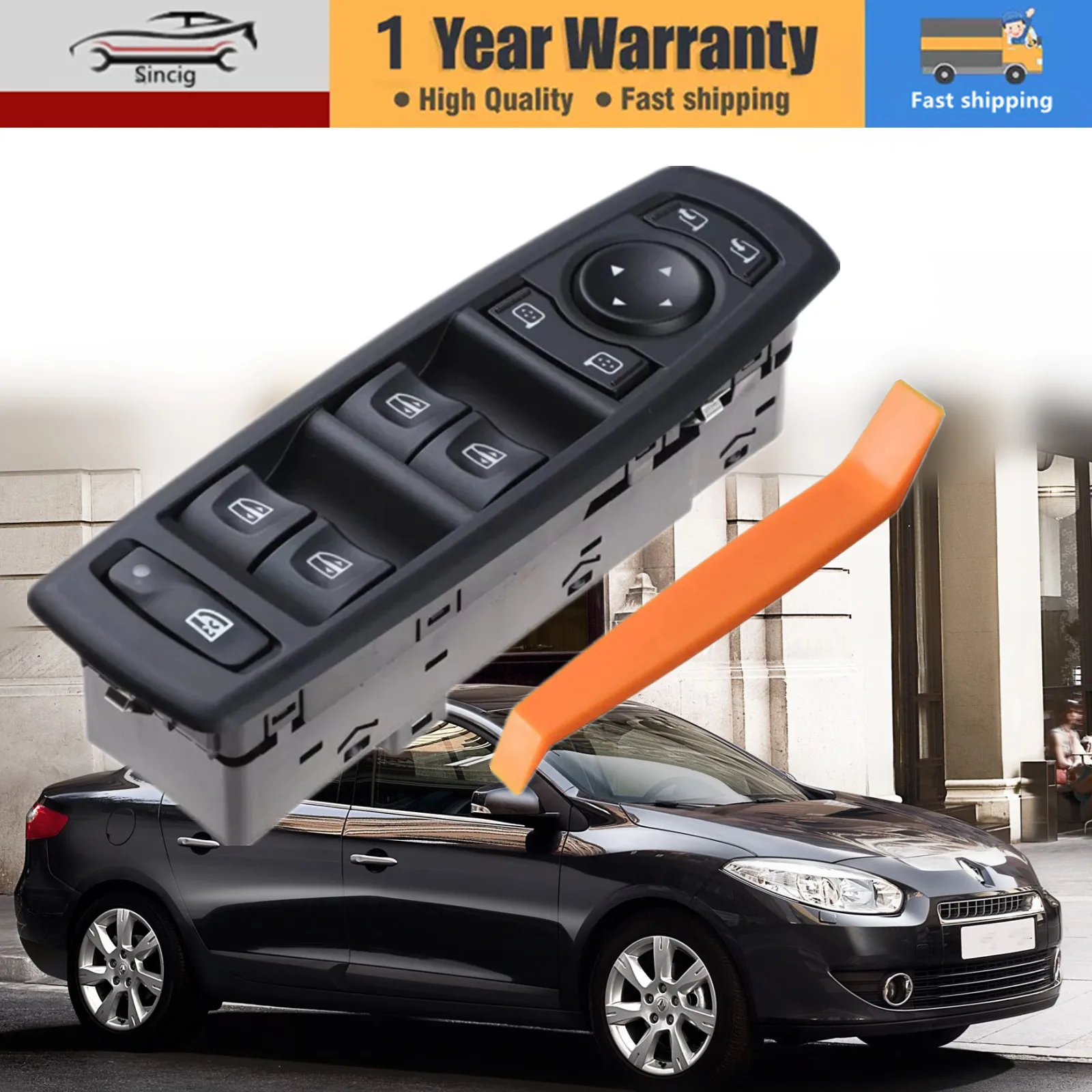 

Master Power Window Switch Window Lifter Control Button For Renault Fluence 2008-2016 254000006R 809610006R 7700817337