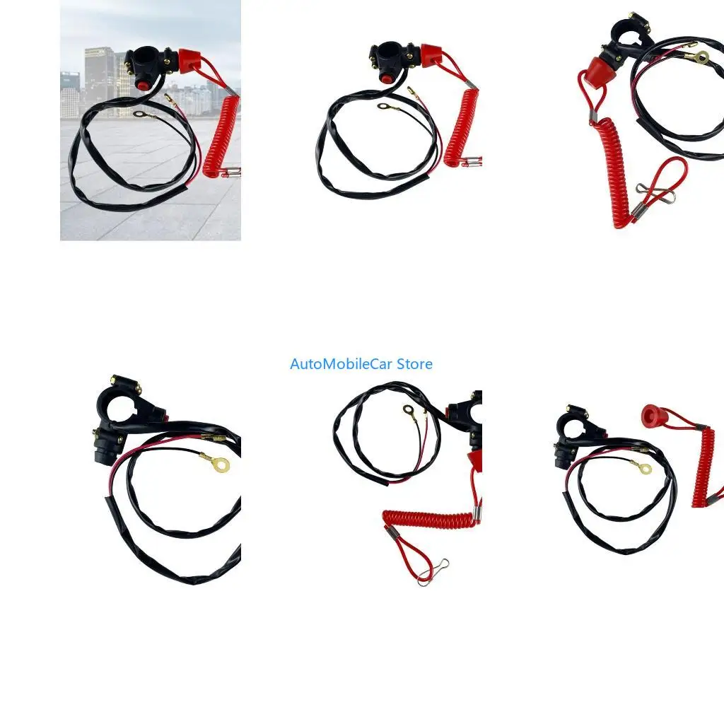 G8TE Engine Urgent-Emergency Stop Switch Closed Safety Push Button for 2 Stroke Pocket Mini-Dirt Bike ATV Quad