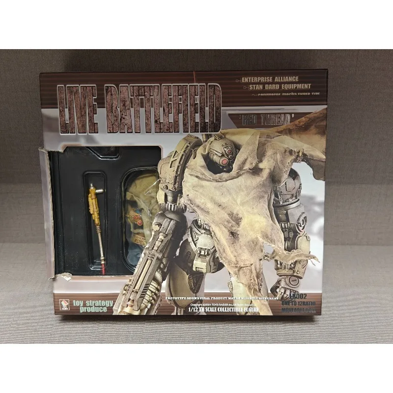 Guía de juguete Spot Original 1/12 Mech Live Battlefield Conqueror Mech Blue Stormtrooper Red Line modelo de muñeca súper móvil juguete hecho a mano