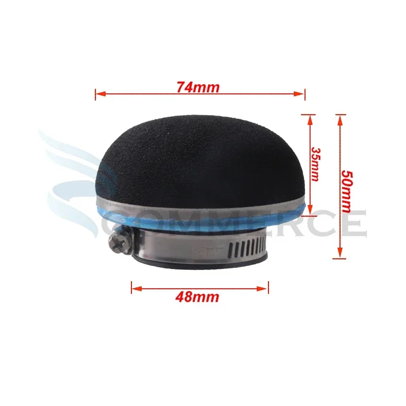 Motorcycle 28/32/35/38/42/45/50/54/58MM Stright Foam Air Filter Sponge Cleaner For 2 Stroke Engine Pocket Bike Mini Moto Scooter