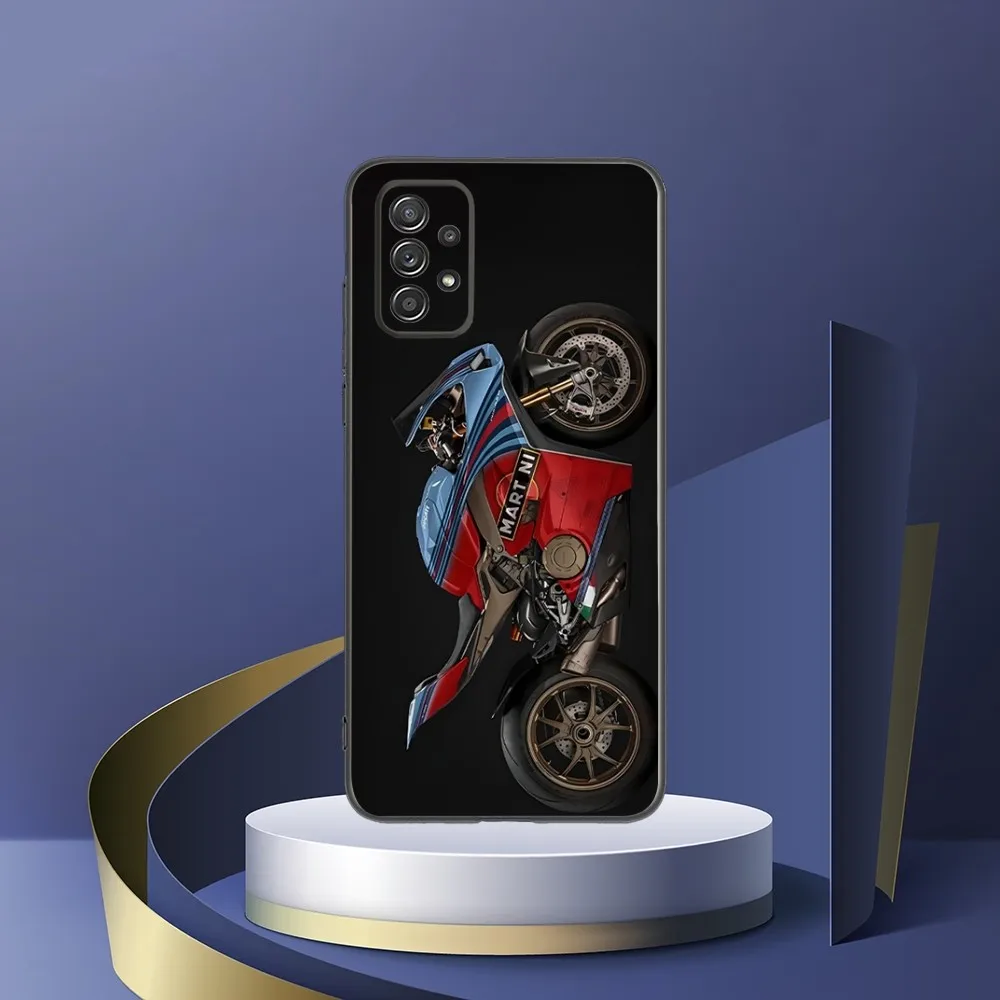 Sport D-Ducati-S Motorcycle Phone Case For Samsung S24,S23,S22,S21,S20,S10,S10E,S9 Plus FE Note 20 Ultra 10,9 Plus Black Cover