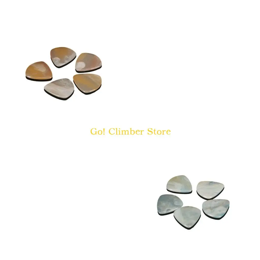 Q84C Professional Resin Guitar Picks Colorful Guitar Plectrums for Fast Playing with Ergonomic Grip and Multiple Color Option
