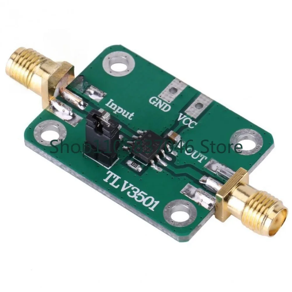 High speed waveform comparator frequency meter front-end shaping module