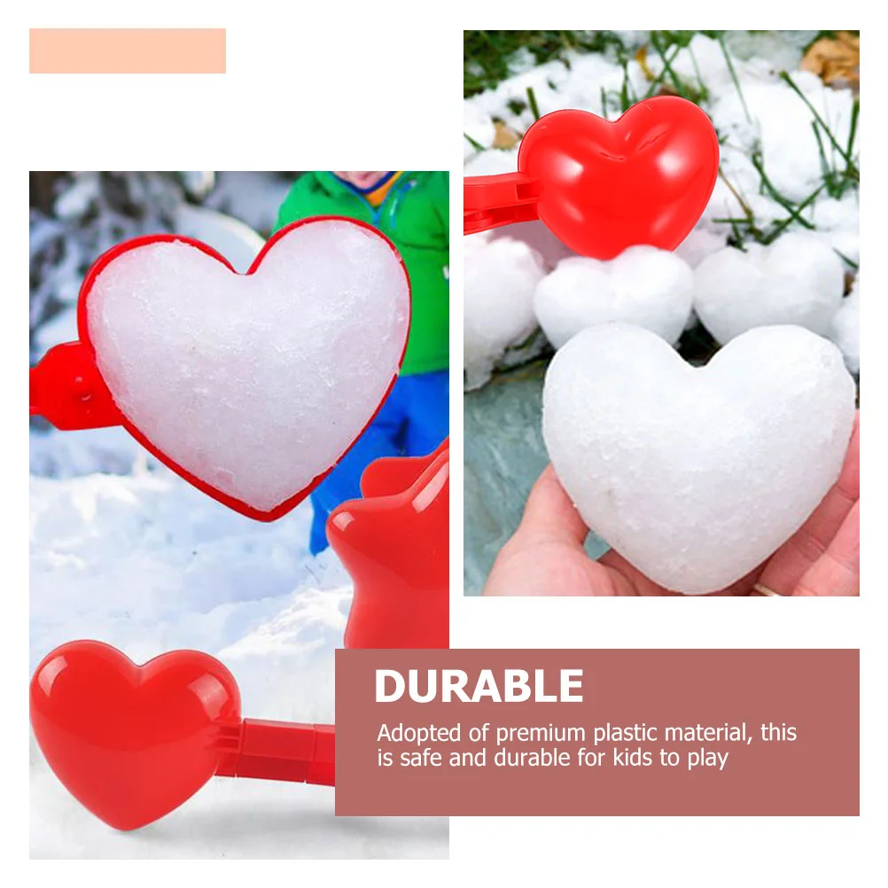 3 Pcs Snowball Clip Children Clips Making Winter Plastic Clamps Outdoor Molds Tongs Plaything Maker Toys Tools