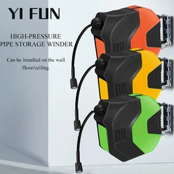 Car Wash Accessories Hose Reel High-Pressure Water Pipe Winder Household Car Wash Pipe Winder Cleaning Machine Storage Rack