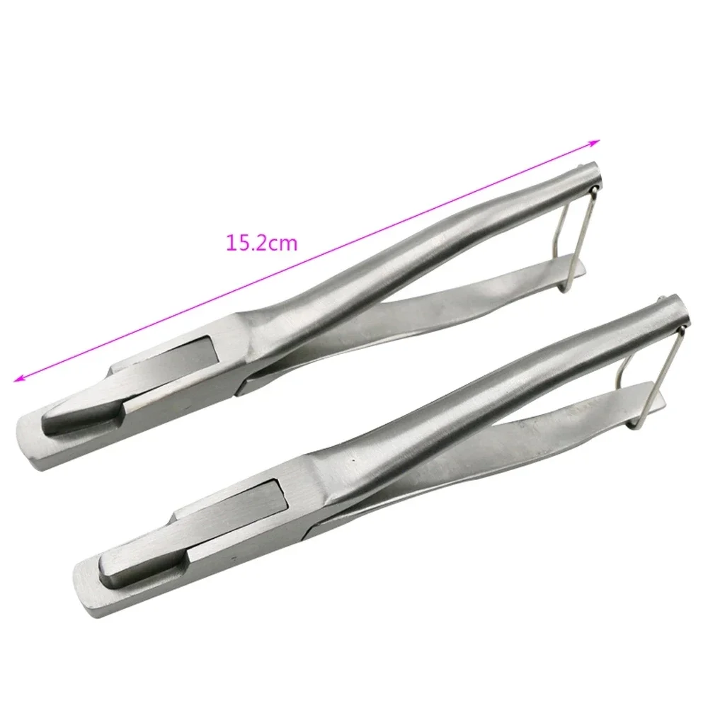 1 Pcs Pig Ear Tag Pliers Ear Clip Pig Stainless Steel U-shaped And V-shaped Equipment Farm Animal Ear Notch Numbering Tongs