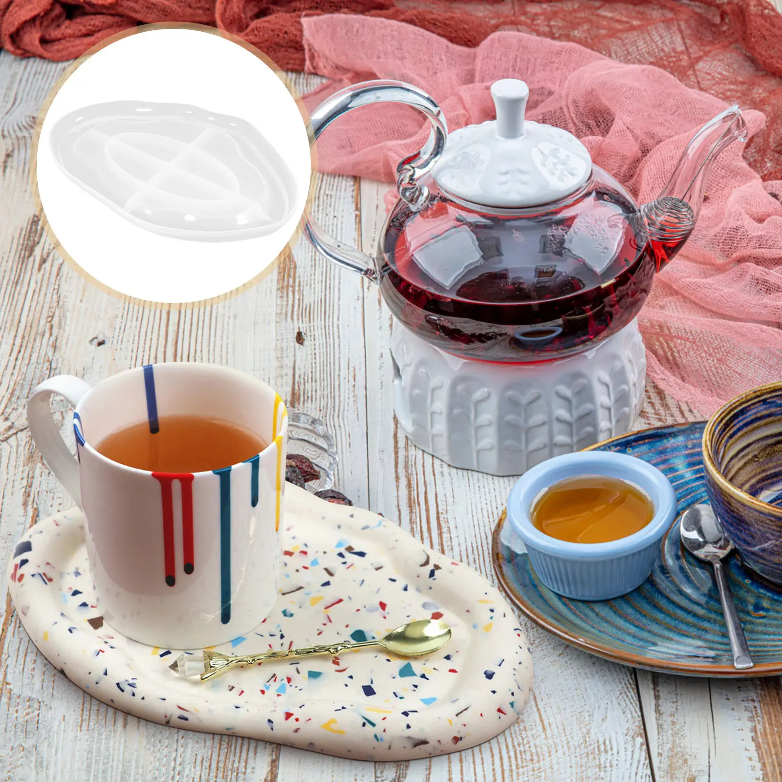 

Premium Flexible Silicone Cloud Tray Mold for Resin Epoxy DIY Projects Decorative Coaster Serving Plate Storage Tray Casting